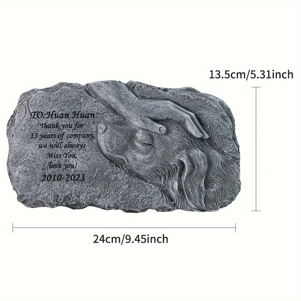 Personalized Pet Dog Memorial Stones Custom Pet Tombstone