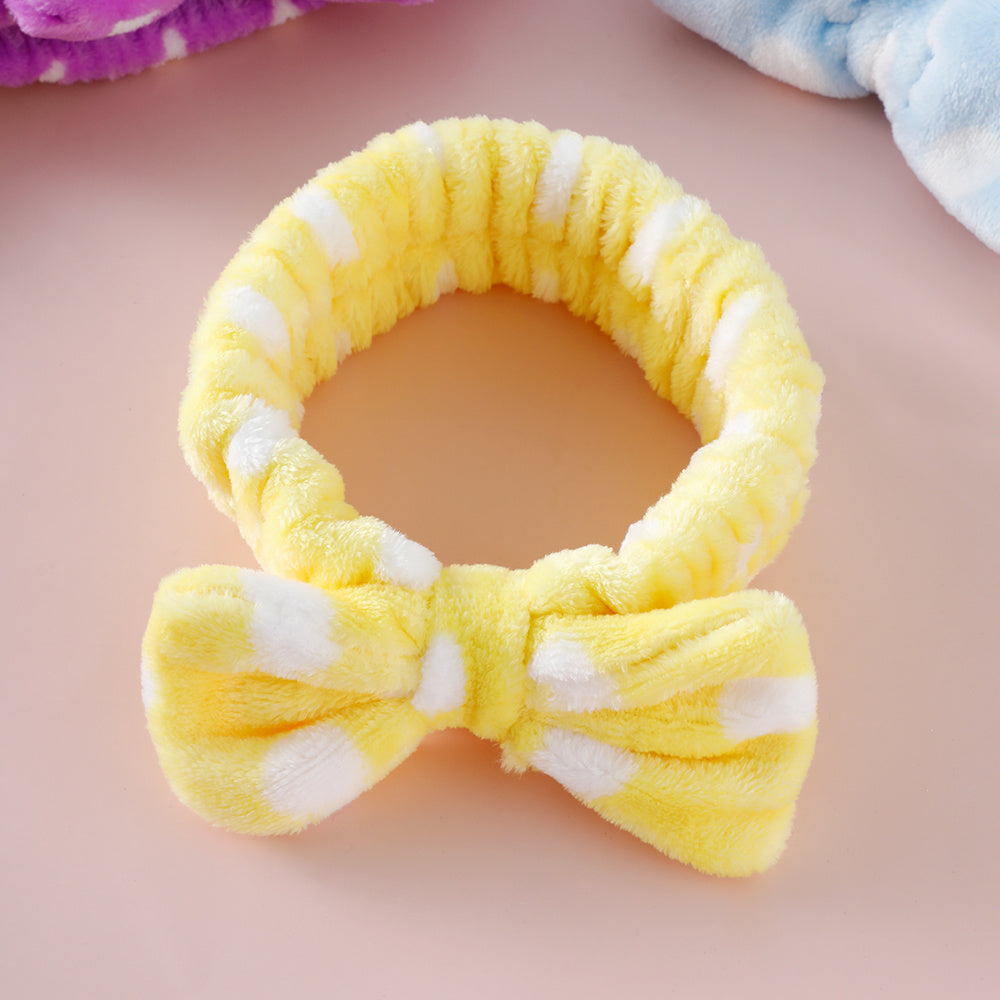 Women's Makeup Headband Soft Bow Hair Band