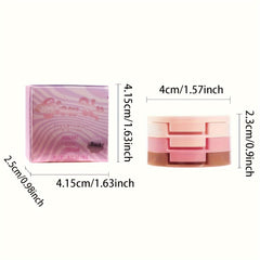 3-in-1 Contour Highlight Blush Palette Face Brightening Matte Eye Shadow