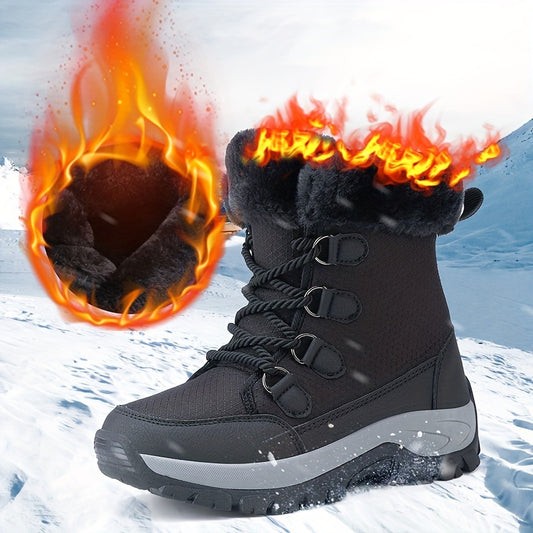 Women's Non-slip Snow Boots Thickened Warm Platform Winter High Tube Boots