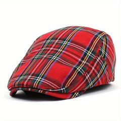 British Plaid Beret Outdoor Outing Wear Men Women