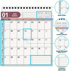 Desk Calendar Standing Flip Small Desktop Calendar