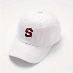 Embroidered S Baseball Cap Sun Hat Hip Hop Cap