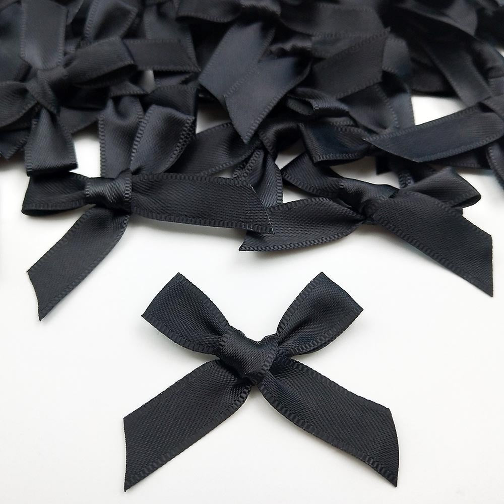 100pcs Gift Wrapping Bows Polyester Bowknots Clothing Accs