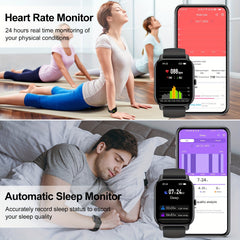 P66 Smartwatch 1.8 inch Men's/Women's Fitness Tracker