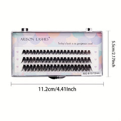 60pcs Cluster Lashes 20D 30D 40D 50D 8 12mm Mix D Curling DIY Individual Lashes