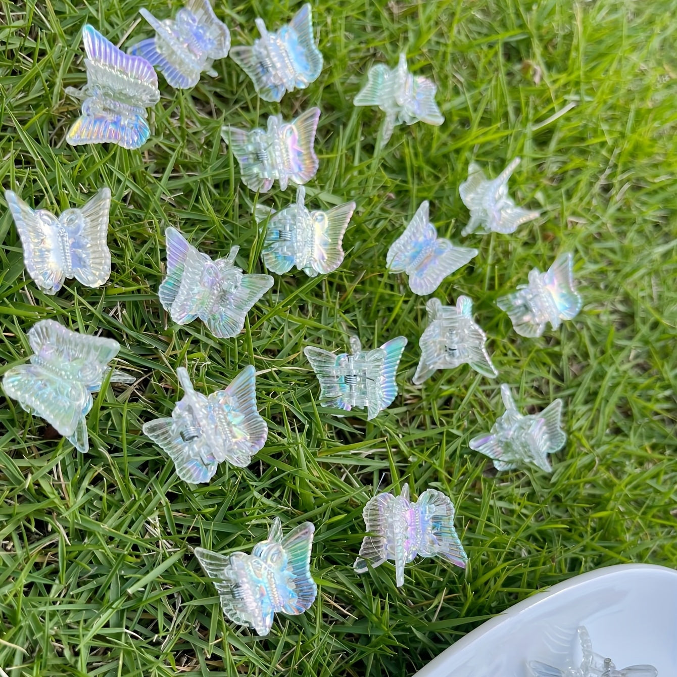 Y2K Holographic Butterfly Hair Claw Clip Hairgrip Summer Hair Decoration