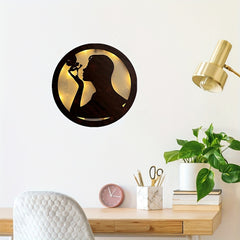 Creative Fairy Tale LED Lamp Retro Wooden Hanging Plate Home Decoration