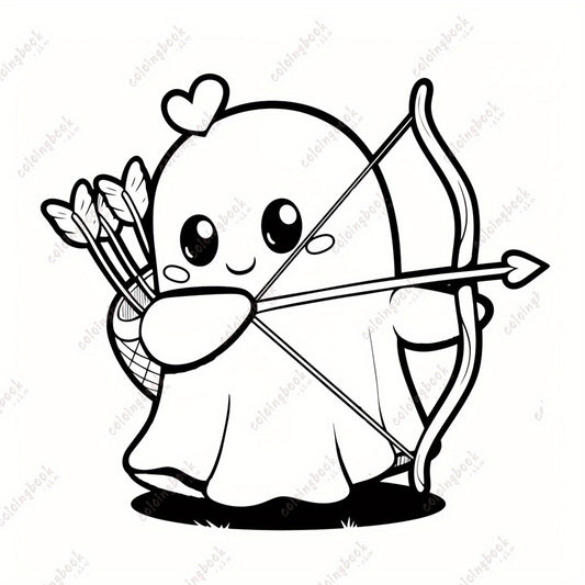 WTX Deluxe Spooky Love Drawing Coloring Book - 22 Pages