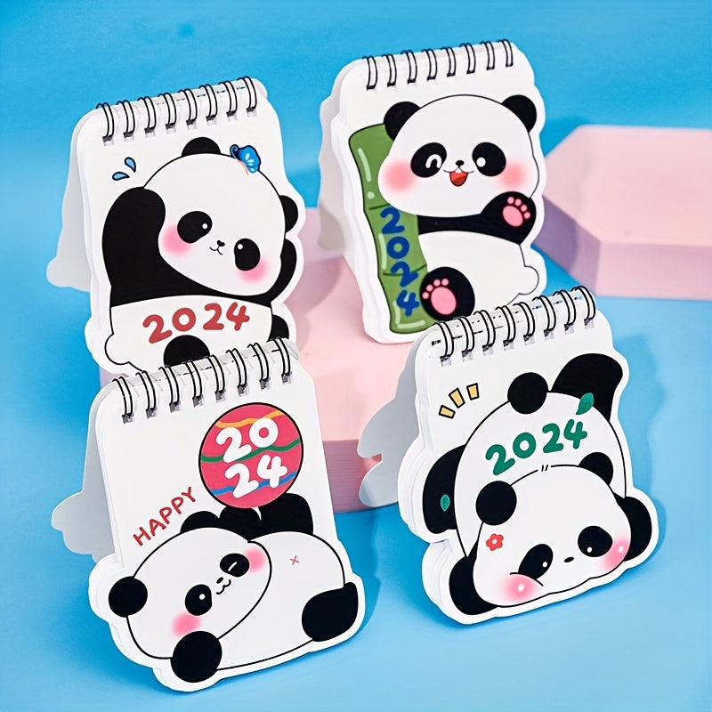 Mini Panda Calendar Student Desk Decoration Punch Card Monthly Calendar