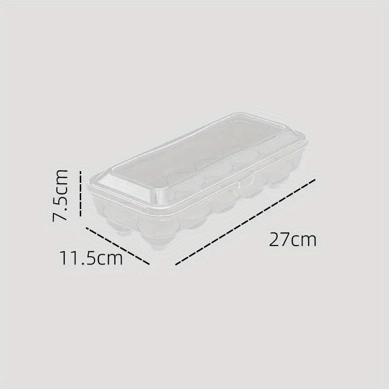 15pcs Plastic Egg Storage Boxes Shockproof Transparent Reusable Box