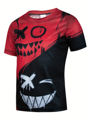 Graffiti Smile Graphic T Shirt for Kids 3D Print Quick Dry & Stretch