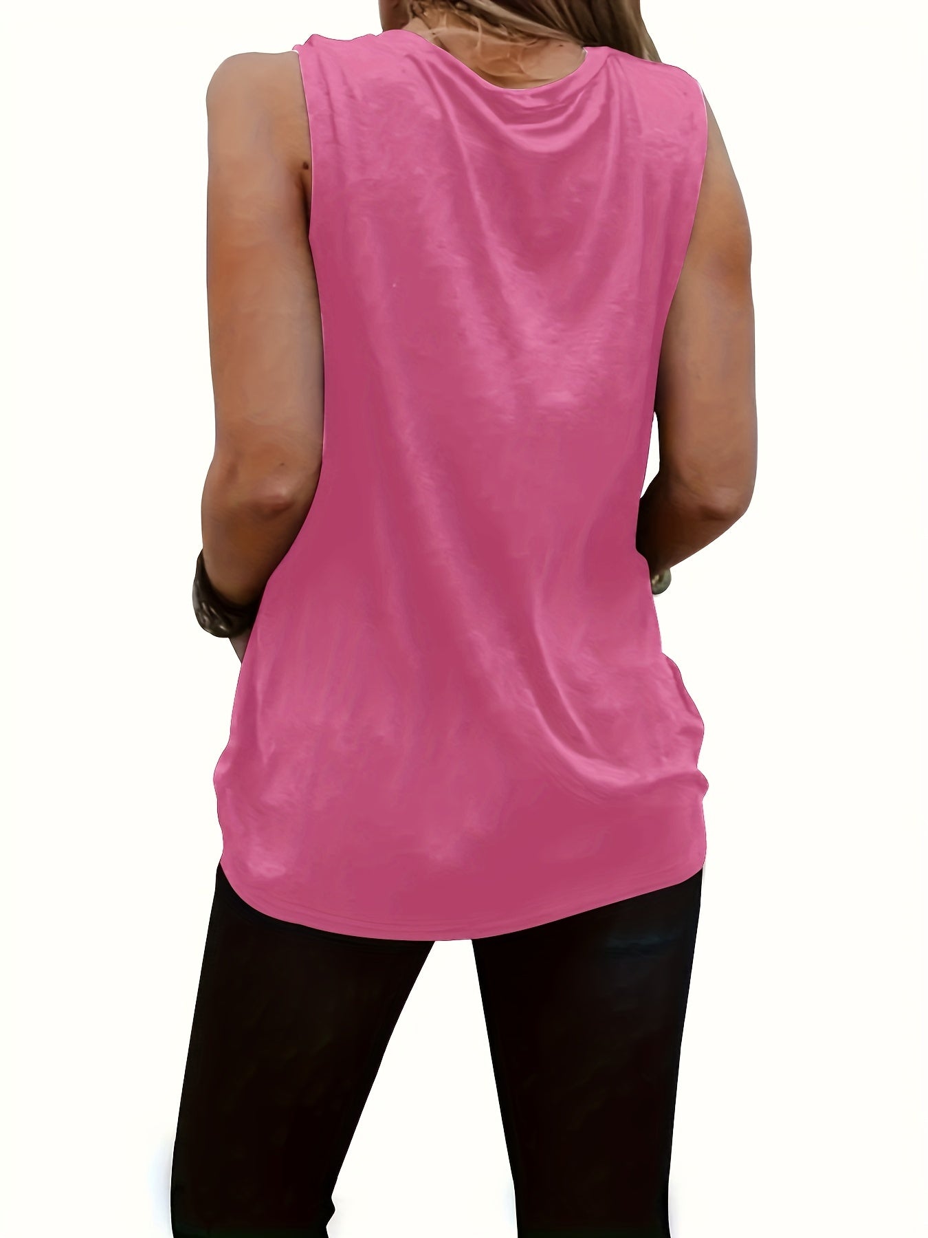 Dolphin Print Tank Top Sleeveless Summer Top
