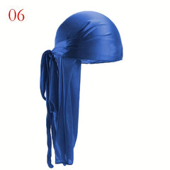 Long Tail Turban Hat Breathable Windproof Cap Pirate Headwear