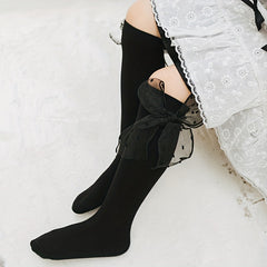 Girls Kids Sweet & Bowknot Crew Socks