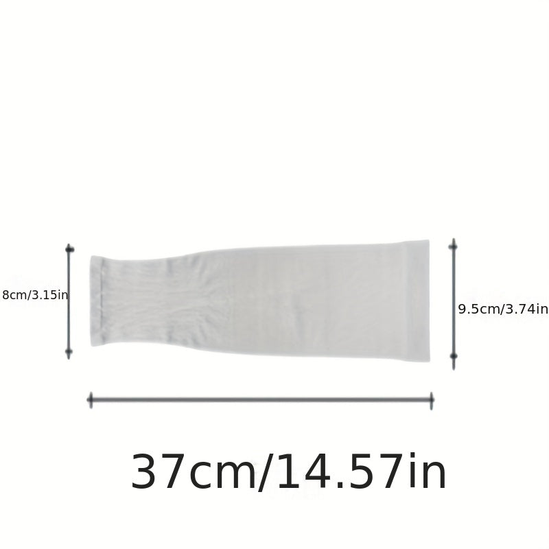 Solid Gloves Sunproof Thin Breathable Long Sleeve Driving Cycling Sleeves