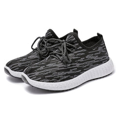 Women's Knitted Road Running Shoes Lightweight & Breathable Lace Up Sports Shoes