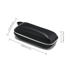 PU Leather Glasses Cases Anti Pressure Zipper Sports Sunglasses Box