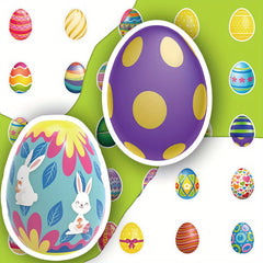 54pcs Easter Vinyl Stickers Reusable Waterproof Decals for Party Decor