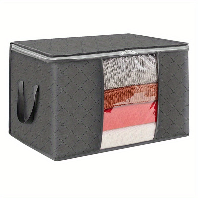 CCidea 60L Clothing Storage Bag Transparent Windows Strong Zippers