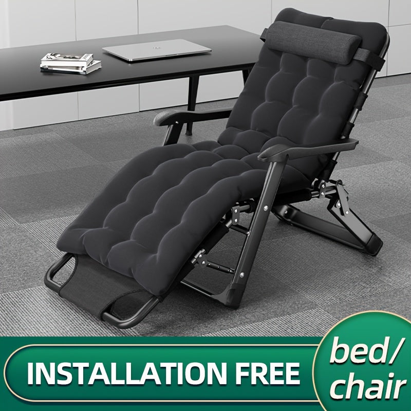 Recliner Folding Chair 2 in 1 Single Person Bed