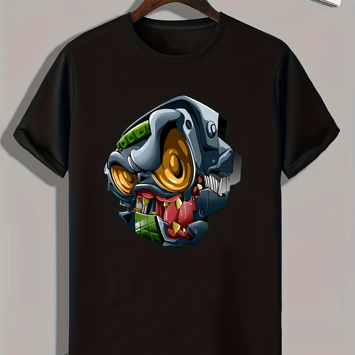 Colorful Pattern Print Men's Graphic T-shirt for Summer