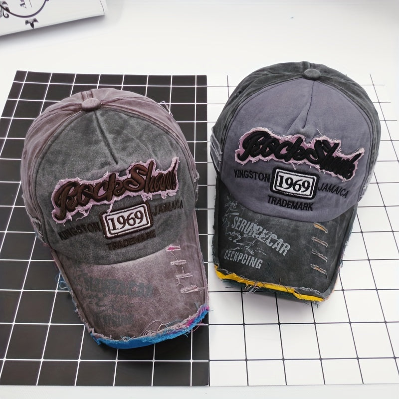 RockShank Alphabets Washed Baseball Cap
