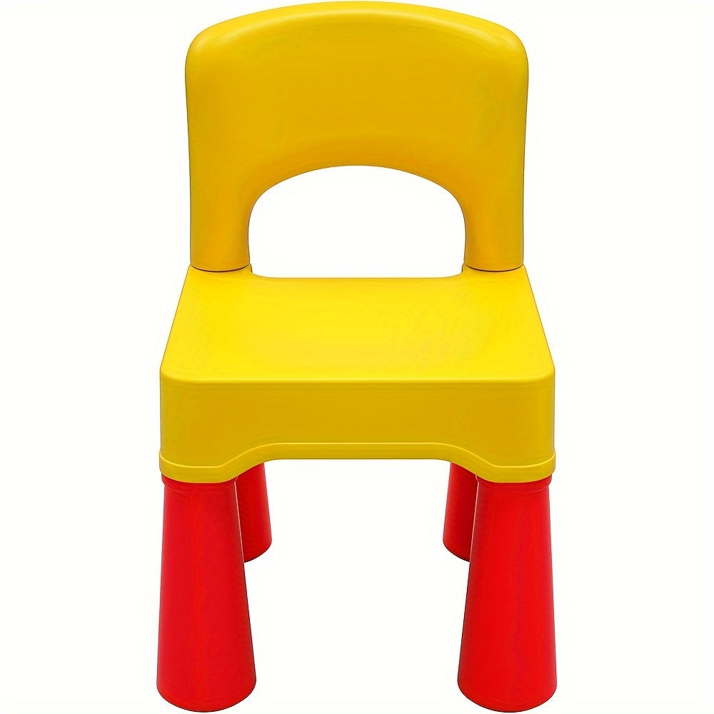 Plastic Square Chair 18.5 Height Seat Indoor/Outdoor Use for Toddlers
