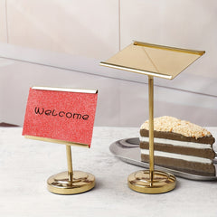 Stainless Steel Table Number Holder for Home and Office Decor