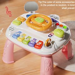 Interactive Steering Toy with Music Educational Activities Game Table