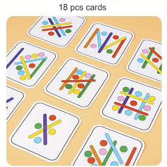 Rainbow Stick Education Puzzle Toy Addition Subtraction Training Set