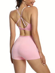 Cut Out Sports Bra & Panties Lingerie Set