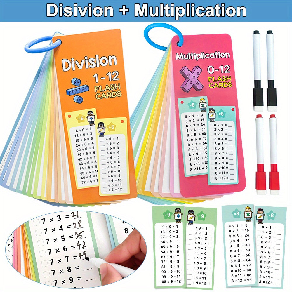 Math Flashcards for Addition Subtraction Multiplication Division