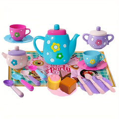Kids Tea Set Toy with Cake and Teapot