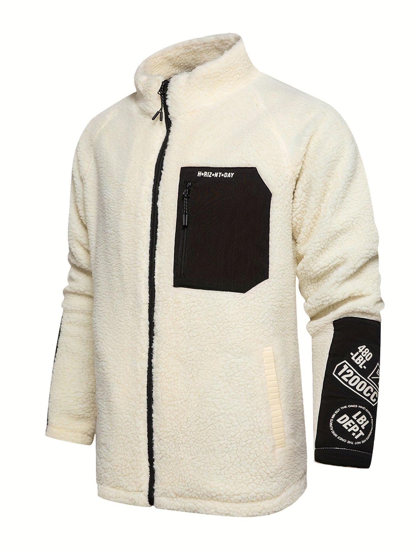 Retro Sherpa Jacket Zip Up Spring Fall Outdoor