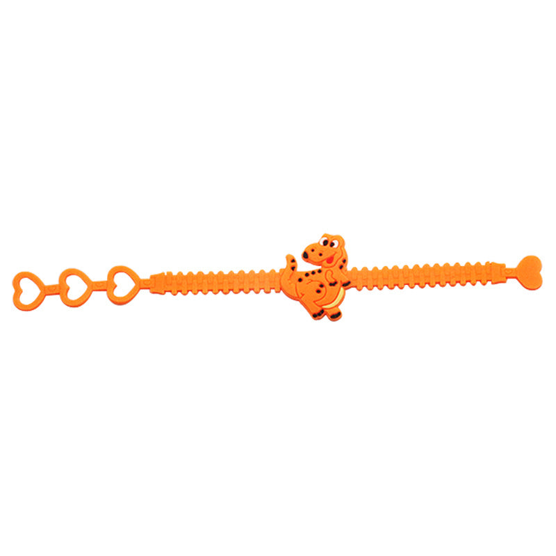 12 Pack Silicone Dinosaur Hand Straps for Kids