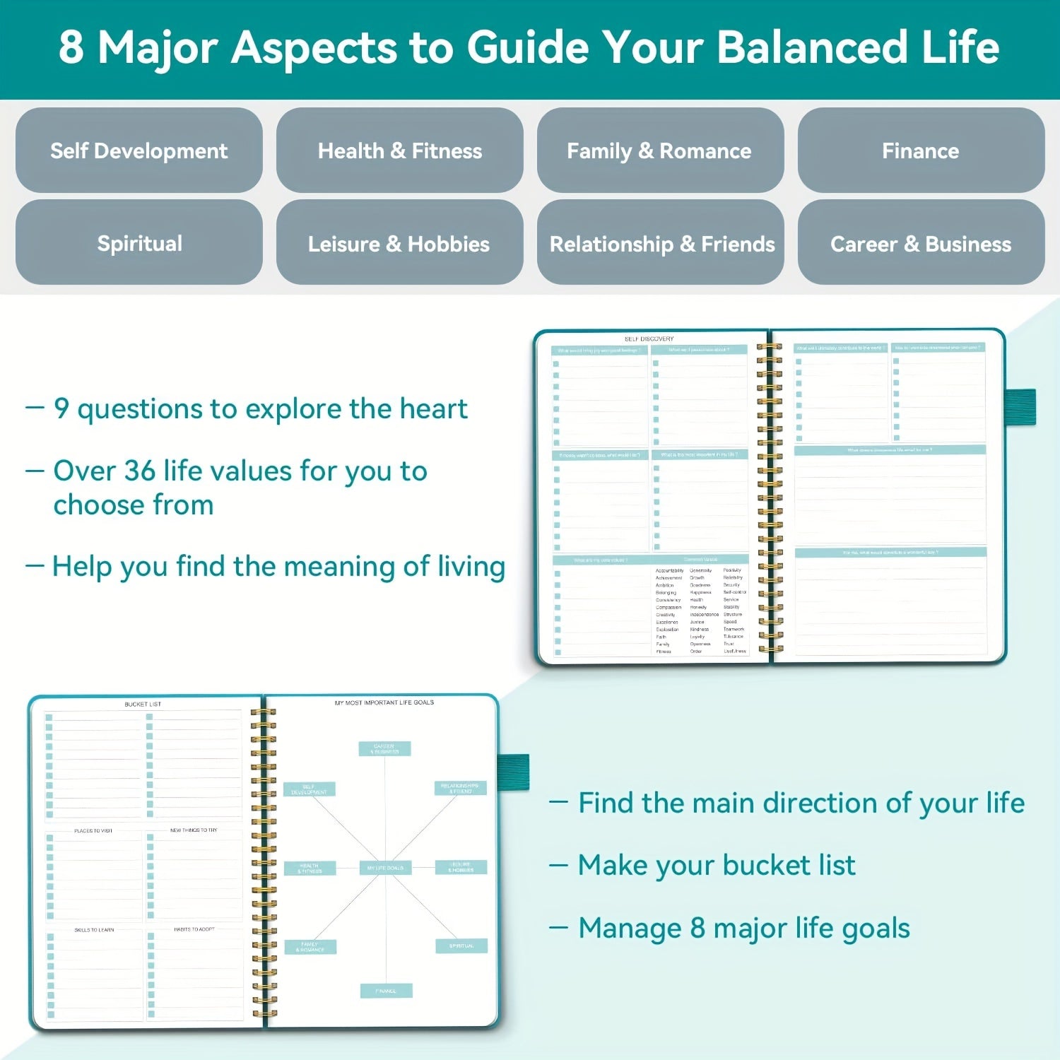 Regolden Book Daily Goal Undated Planner