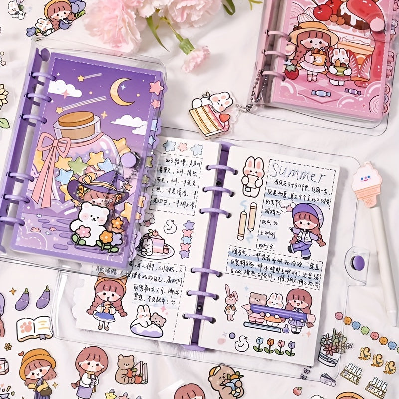 Transparent Diary Loose leaf Book Removable Journal Book Good Notepad