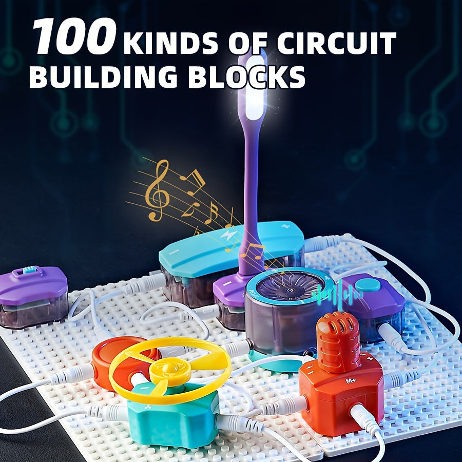 Kids Electronic Exploration Kit - Safe & Easy Circuit Building Set
