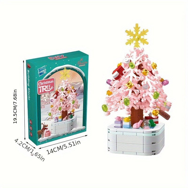 Christmas Tree Building Blocks Educational Decorations
