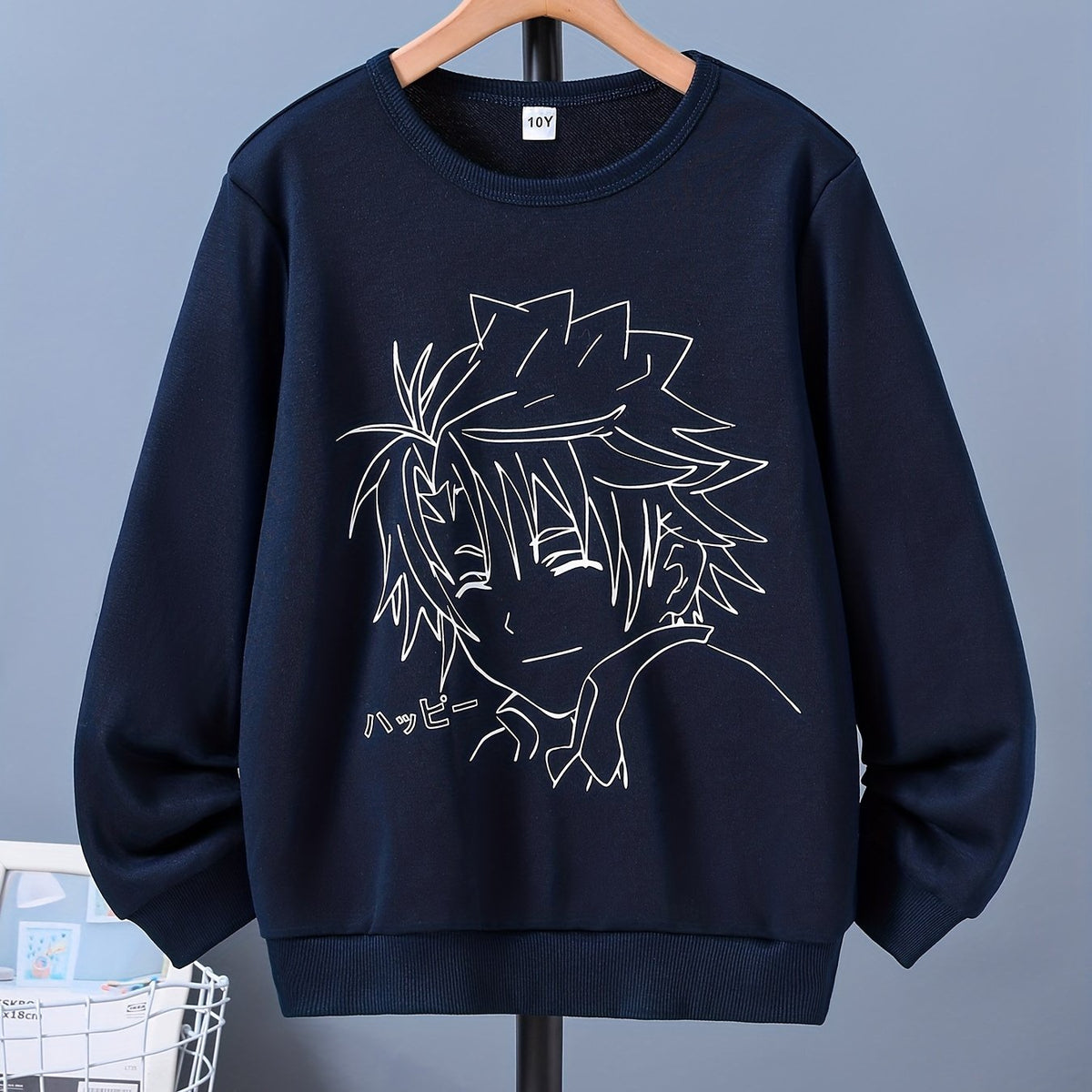 Anime Boy Print Boys Creative T Shirt Casual Lightweight Comfy Short Sleeve Tee