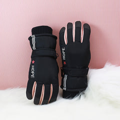 Warm Touch Screen Skiing Gloves - Windproof & Waterproof
