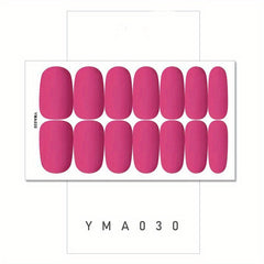 Retro Nail Polish Strips Self-Adhesive Gel Nail Wraps