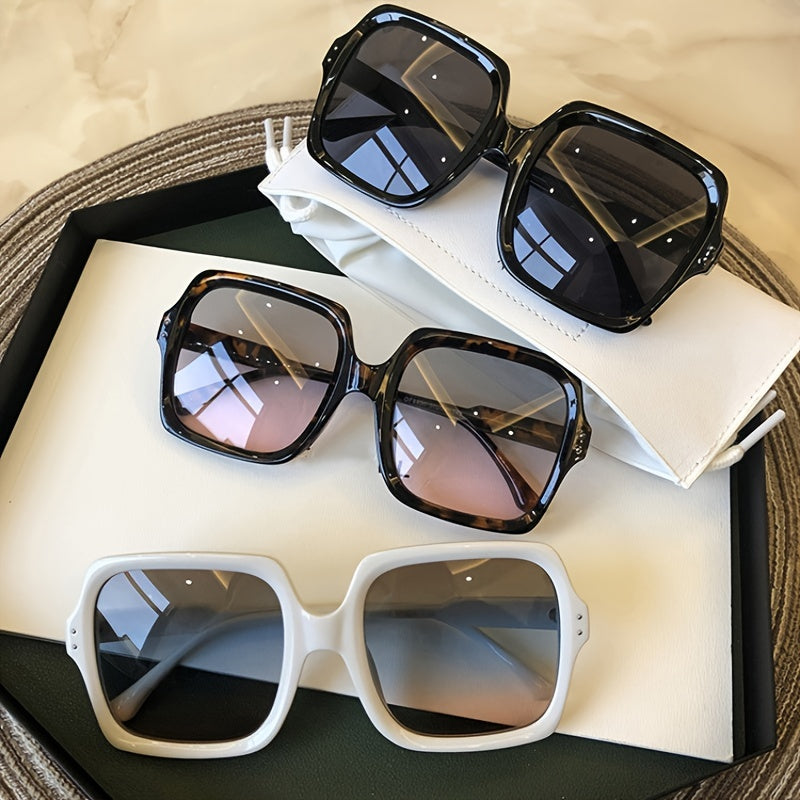 Oversized Square Sunglasses Women Vintage Retro Sun Glasses