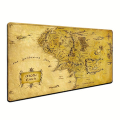 Treasure Map Gaming Mouse Pad Desk Mat - Large 60 X 35 - Non Slip Rubber Base