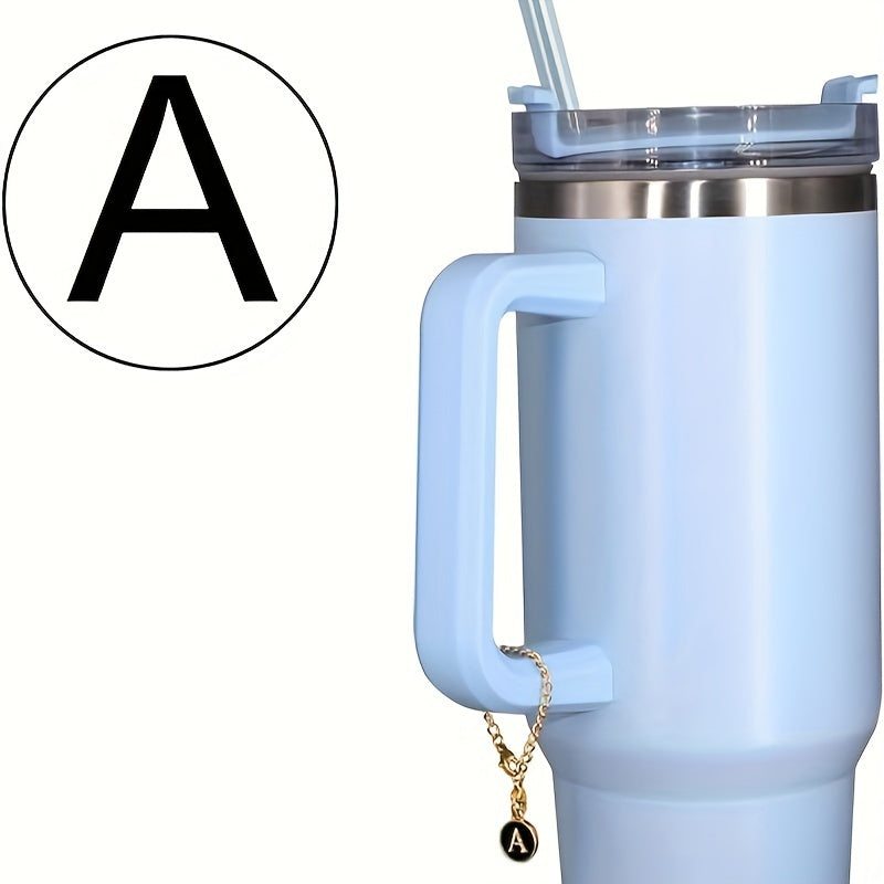 2pcs Letter Charm Pendant for Water Cup Identification Accessories