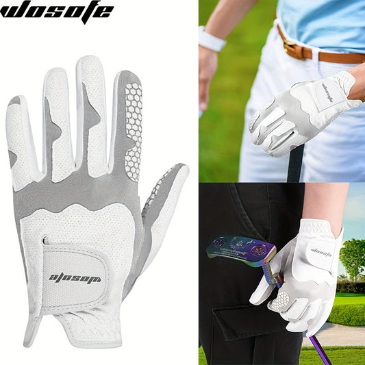 1 Pc Golf Glove Non-slip Breathable Silicone Wear-resistant Grip