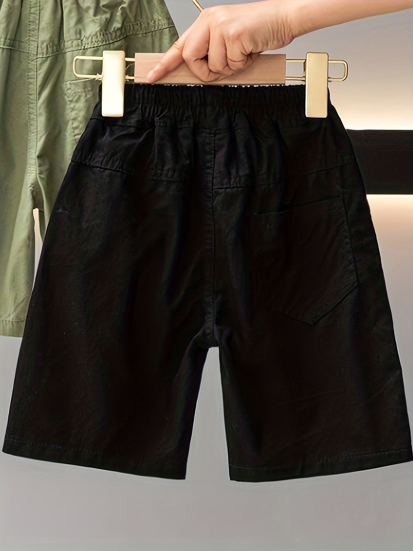 Boy's Cargo Elastic Waist Shorts w/ Pockets