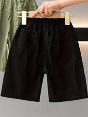 Boy's Cargo Elastic Waist Shorts w/ Pockets