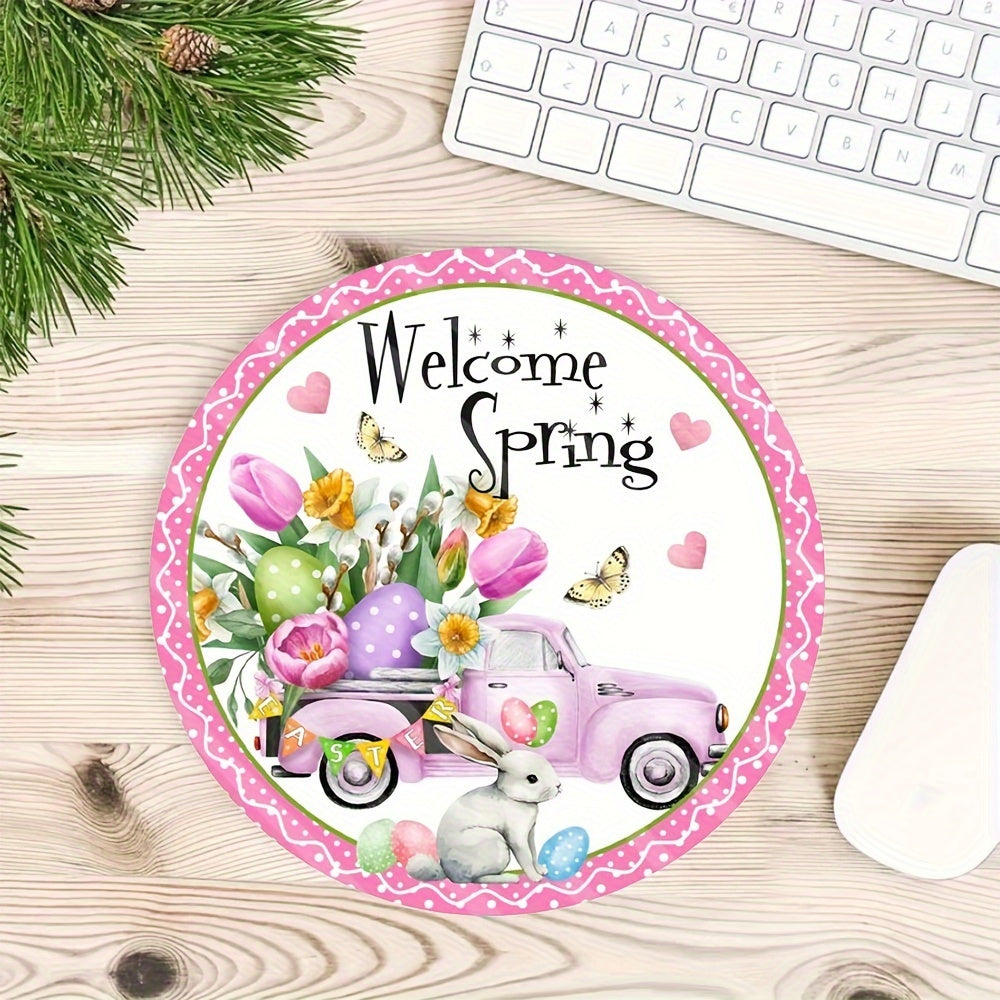 Flowers Round Mouse Pad Stylish Round Mousepad for Office Computers Laptop